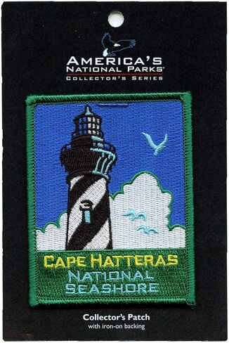 Cape Hatteras National Seashore Patch North Carolina Coastline Embroidered Iron On in Saudi Arabia