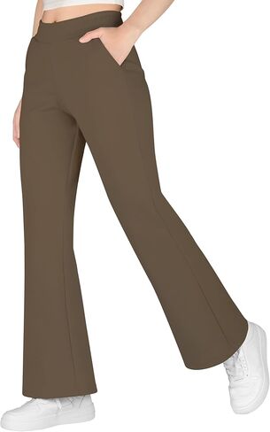 BIG ELEPHANT School Uniform Pants for Girls – Teen Flare Bell Bottom Dress Style with Side Pockets, Sizes 6–15 Years in Saudi Arabia