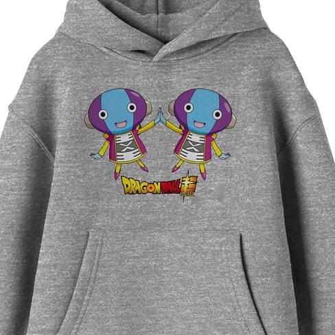 Bioworld Dragon Ball Super Zeno Long Sleeve Athletic Heather Youth Hooded Sweatshirt in Saudi Arabia