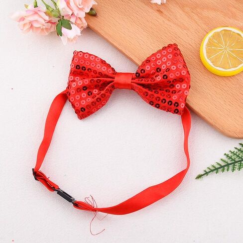 YALLNASL Disco Sequins Bow Tie for Men Boys Glitter Cosplay Costumes Party Bowtie for Christmas Wedding Prom Dance Bow Tie in Saudi Arabia