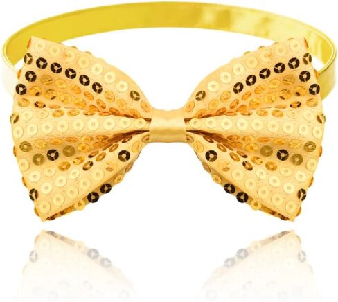YALLNASL Disco Sequins Bow Tie for Men Boys Glitter Cosplay Costumes Party Bowtie for Christmas Wedding Prom Dance Bow Tie in Saudi Arabia
