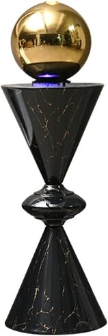 نافورة شلال داخلية، شلال أرضي مع ضوء LED ورذاذ، نافورة ديكور بنسيج رخامي حديث، مضخة هادئة لتزيين المياه في غرفة المعيشة والمكتب in Kuwait