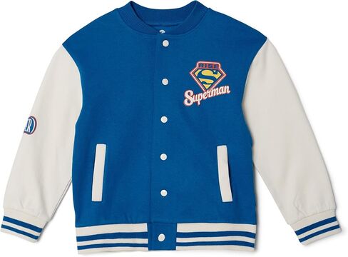 DC Comics Justice League Fleece Varsity Bomber Jacket and Jogger Pants Outfit Set Toddler to Big Kid Sizes (2T - 14-16) in Kuwait