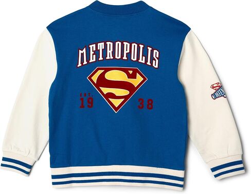 DC Comics Justice League Fleece Varsity Bomber Jacket and Jogger Pants Outfit Set Toddler to Big Kid Sizes (2T - 14-16) in Kuwait