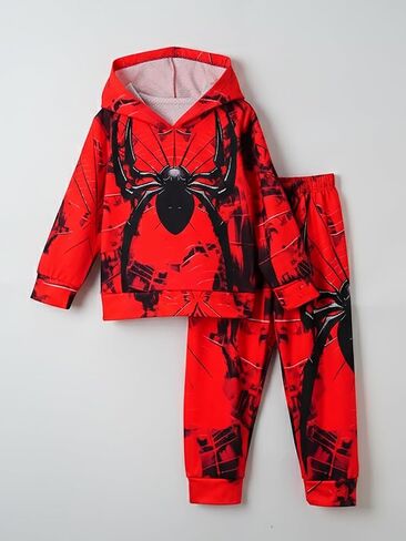 2 Piece Boy Clothes Long Sleeve Hoodie Sweatsuits and Pants Printed Spring Fall Winter Outfits Set 4-7 Years in Saudi Arabia