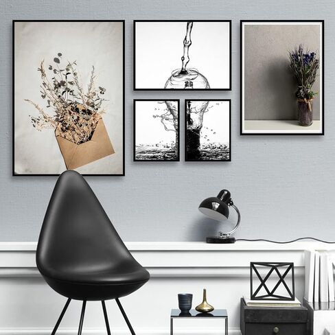16x24 Picture Frame Set of 2, Black Photo Frames High Transparent Wall Gallery Desktop Horizontal Vertical for Canvas Collage Photo Poster Certificate 16 x 24 inches in Saudi Arabia