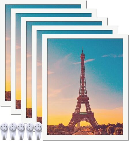 16x24 Picture Frame Set of 2, Black Photo Frames High Transparent Wall Gallery Desktop Horizontal Vertical for Canvas Collage Photo Poster Certificate 16 x 24 inches in Saudi Arabia