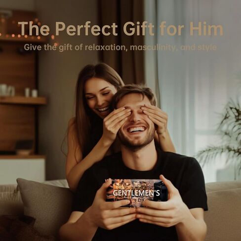 Men Essential Oils Set - 6 Premium Fragrance Oils for Diffusers for Home, Candles & Aromatherapy, Valentines Day Gifts for Him | Leather, Sandalwood, Cologne, Smoke Vanilla, Oak, Mahogany Scents in Kuwait