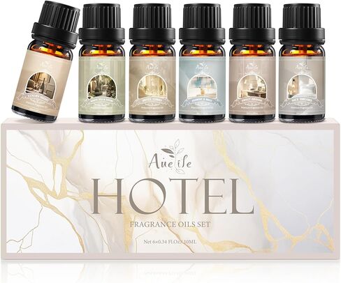 Men Essential Oils Set - 6 Premium Fragrance Oils for Diffusers for Home, Candles & Aromatherapy, Valentines Day Gifts for Him | Leather, Sandalwood, Cologne, Smoke Vanilla, Oak, Mahogany Scents in Kuwait