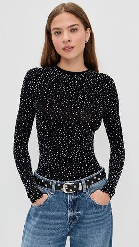 Free People Women's Night Sky Long Sleeve Tee in Saudi Arabia
