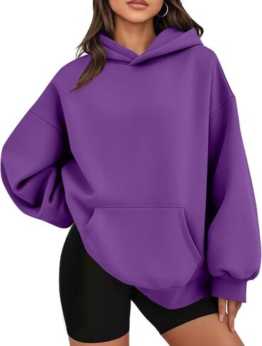 Hoodies for Women, Oversized Sweatshirts Fall Outfits Casual Sweaters Tops Workout Winter Clothes in Saudi Arabia