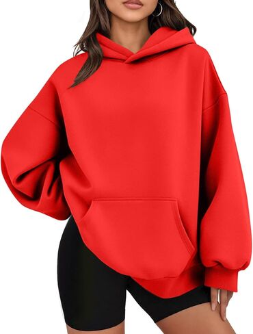 Hoodies for Women, Oversized Sweatshirts Fall Outfits Casual Sweaters Tops Workout Winter Clothes in Saudi Arabia