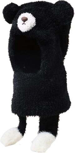 KORADI Girls Balaclava Knit Hat Boys Bear Beanie Hoodie Hats Winter Fuzzy Neck Gaiter Ski Caps for Kids 2-12 Years in Saudi Arabia