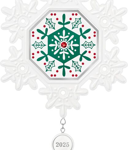Hallmark Keepsake Christmas Ornament 2025, Snowflake 2025, Porcelain, Snowflake Gifts in Saudi Arabia