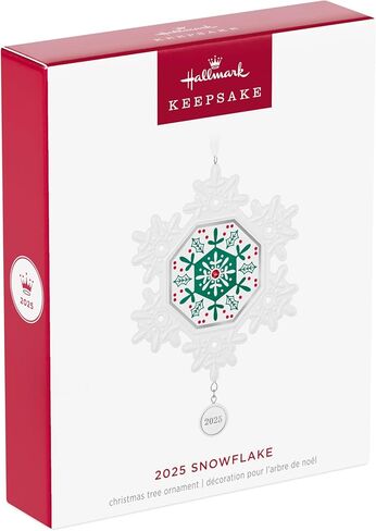 Hallmark Keepsake Christmas Ornament 2025, Snowflake 2025, Porcelain, Snowflake Gifts in Saudi Arabia