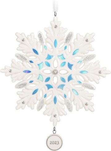 Hallmark Keepsake Christmas Ornament 2025, Snowflake 2025, Porcelain, Snowflake Gifts in Saudi Arabia
