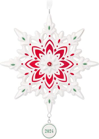 Hallmark Keepsake Christmas Ornament 2025, Snowflake 2025, Porcelain, Snowflake Gifts in Saudi Arabia