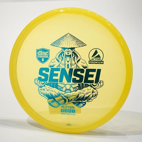 Discmania Active Sensei (Premium) Putter & Approach Golf Disc, Pick Weight/Color [Stamp & Exact Color May Vary] Blue 175-176 Grams in Kuwait