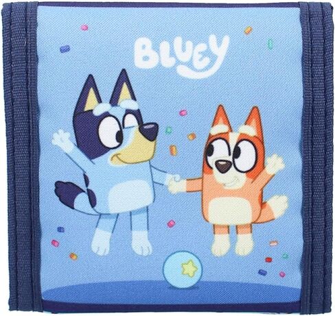 Vadobag Bluey Best Friends Fun Children's Wallet, blue, 10x10x1 cm, Design in Saudi Arabia