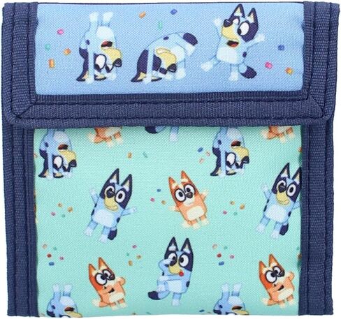 Vadobag Bluey Best Friends Fun Children's Wallet, blue, 10x10x1 cm, Design in Saudi Arabia
