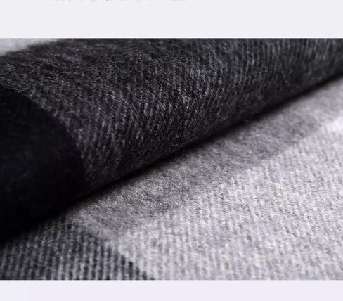 Cashmere Wool Scarf Soft Warm Thick Plaid Winter Scarf Unisex for Women and Men with Gift Box in Saudi Arabia
