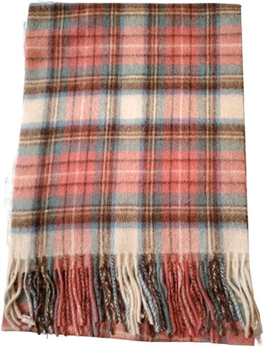 Cashmere Wool Scarf Soft Warm Thick Plaid Winter Scarf Unisex for Women and Men with Gift Box in Saudi Arabia