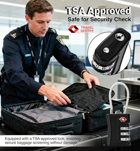 TSA Locks for Luggage, 3 Digit Combination, Suitcase Locks TSA Approved, Easy Read Dials, Luggage Locks for Suitcase, Toolbox, Backpack, Bag, Gym Locker in Saudi Arabia