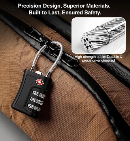 TSA Locks for Luggage, 3 Digit Combination, Suitcase Locks TSA Approved, Easy Read Dials, Luggage Locks for Suitcase, Toolbox, Backpack, Bag, Gym Locker in Saudi Arabia