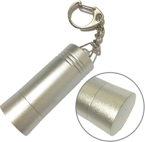 Portable Aluminum Alloy Keychain Lock with Matte Finish, Anti-Theft Hook Design for Securing Bags, Lockers and Travel Gear, Compact 0.8 x 2.2 Inch Size in Kuwait