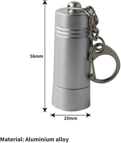 Portable Aluminum Alloy Keychain Lock with Matte Finish, Anti-Theft Hook Design for Securing Bags, Lockers and Travel Gear, Compact 0.8 x 2.2 Inch Size in Kuwait