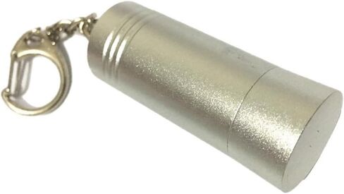 Portable Aluminum Alloy Keychain Lock with Matte Finish, Anti-Theft Hook Design for Securing Bags, Lockers and Travel Gear, Compact 0.8 x 2.2 Inch Size in Kuwait