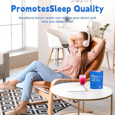 مشروب الكورتيزول القوي من بوتنت كالم، مسحوق جليسينات المغنيسيوم، إل-ثيانين، أشواغاندا، فيتامين د، بدون سكر، مسحوق إلكتروليتات عصير الليمون والتوت - 30 حصة in Kuwait