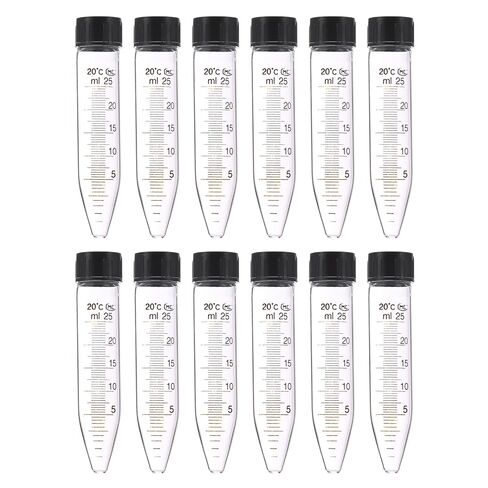PATIKIL 50ml Centrifuge Tubes, 10 Pcs Glass Graduated Centrifuge Vials with Screw Cap Conical Bottom Test Tube Storage Container for Sample Laboratory Liquid in Saudi Arabia