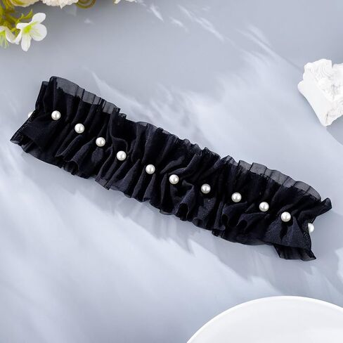Florry Bride Wedding Garter Pearl Lace Bridal Garters for Women in Saudi Arabia