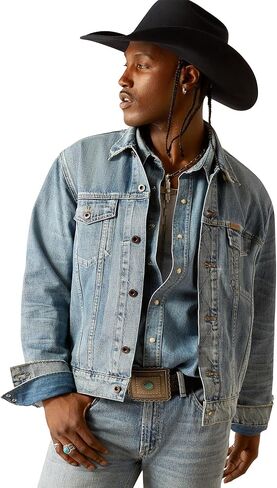 ARIAT Mens Yellowstone Hometown Denim Jacket in Saudi Arabia