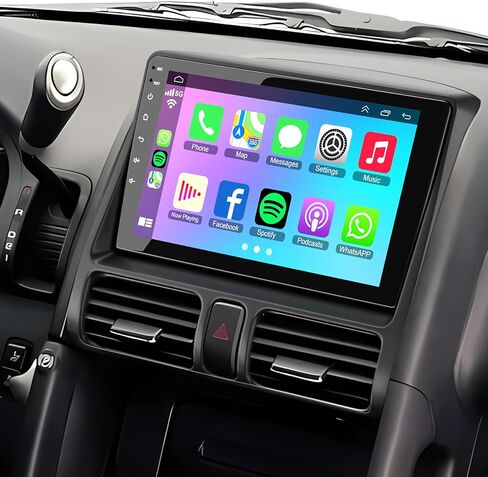 Car Stereo Radio for Honda CRV 2007-2011, Android 12.0 (4G RAM 64G ROM) 9 Inch 5G WiFi CRV Radio Support Carplay/Android Auto,GPS Navigation with Bluetooth,Backup Camera 1080P,SWC/FM Radio in Kuwait