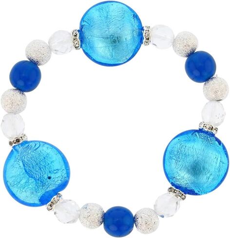 Glass Of Venice Murano Glass Magic Bracelet - Aqua Blue in Saudi Arabia