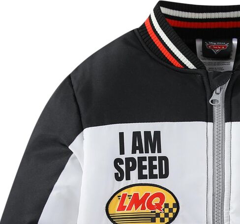 Disney Lightning McQueen Boys Zip Up Letterman Varsity Bomber Jacket for Big Kids in Saudi Arabia