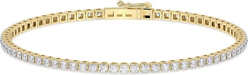 TANACHE 1.25-4 Carat Lab Grown Diamond Tennis Bracelet for Women in 14K Gold | EF-VS Clarity |4 Prong Lab Created 1.25-4 cttw Diamond Bracelet | Love & Celebration Jewelry in Saudi Arabia