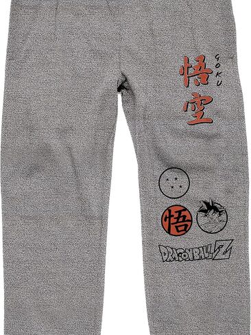 Dragon Ball Z Logo & Kanji Text Men's Athletic Heather Jogger Pants in Saudi Arabia