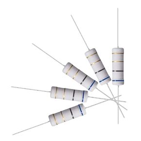 uxcell 30Pcs 6.8 Ohm Resistor, 5W 5% Tolerance Metal Oxide Film Resistors, Lead, Flame Proof for DIY Electronic Projects and Experiments