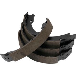 TRQ Rear Parking Brake Shoe Set Compatible with 2010-2020 Porsche