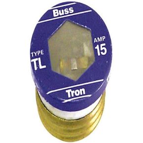 Bussmann TL-15PK4 15 Amp Time Delay, Loaded Link Edison Base Plug Fuse, 125V UL Listed, 4-Pack