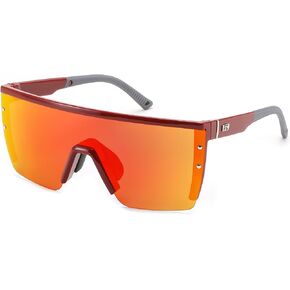 FEISEDY Sunglasses Mens Polarized Women Oversized Flat Top Square Cycling Fishing Golf Hiking Vintage Sun Glasses B2367