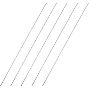 Uxcell 1 مم × 150 مم 304 قضيب مستدير من الفولاذ المقاوم للصدأ للحرف اليدوية - 5 قطع in Kuwait