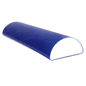 CanDo Premium TufCoat Blue Coated Half-Round Foam Rollers for Muscle Restoration, Massage Therapy, Rehabilitation, Sport Recovery and Physical Therapy for Home, Clinic and Gym