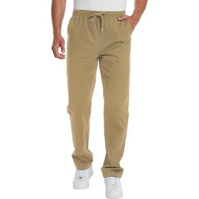 Men's 34"/36" Inseam Cotton Casual Jogger Pants