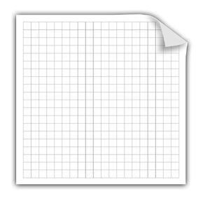 Geyer Instructional Products 503016 20x20 Squares Static Cling Graph