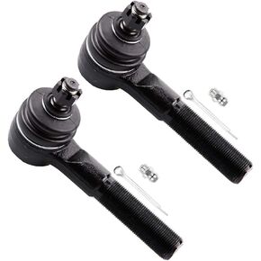 SCITOO 2-PC SET Front Suspension Tie Rod Kit - Fit For Jeep TJ 4WD For Jeep Wrangler 4WD For Jeep For Cherokee For Jeep Comanche For Jeep Grand Cherokee For Jeep Grand Wagoneer Outer Tie Rod End