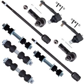 SCITOO 10-PC SET Suspension Kit For Ford Escort Front Sway Bar End Link,Inner Tie Rod End,Lower Ball Joint,Outer Tie Rod End,Rear Sway Bar End Link